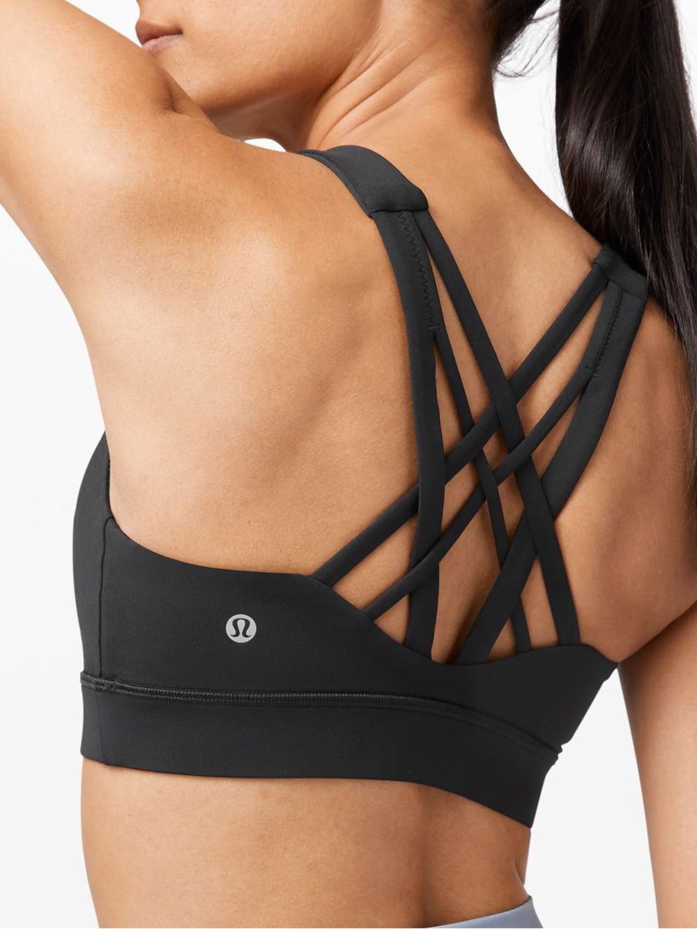 Lululemon Athletica Black Strappy Sports Bra